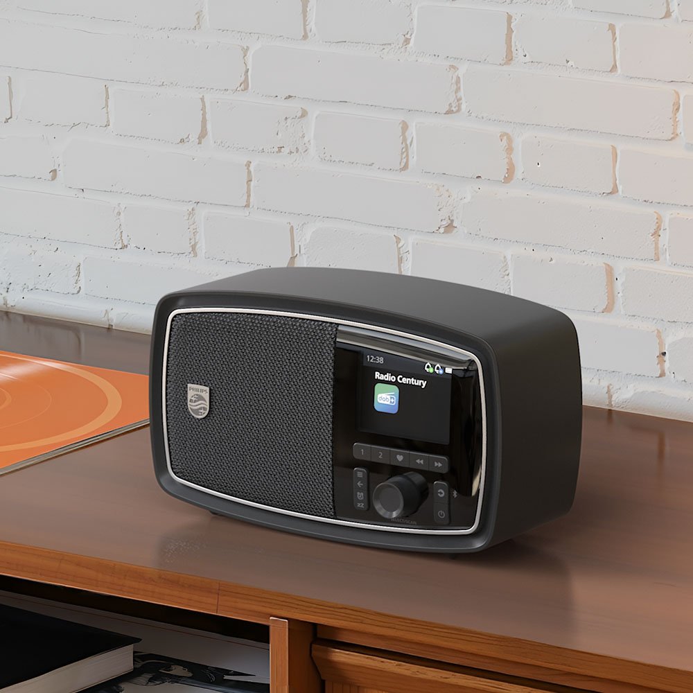 필립스 TAV2000 The Janet 휴대용 레트로 라디오 블루투스 스피커 상세 이미지 1