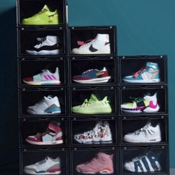 현관 신발 정리함 투명 신발 수납함 조립식 운동화 정리대 상세 이미지 2
