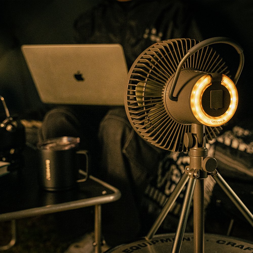 벤딕트 캠핑 선풍기 써큘레이터 탁상용 충전식 무소음 무선 무드등 BLDC 더블로우 상세 이미지 2