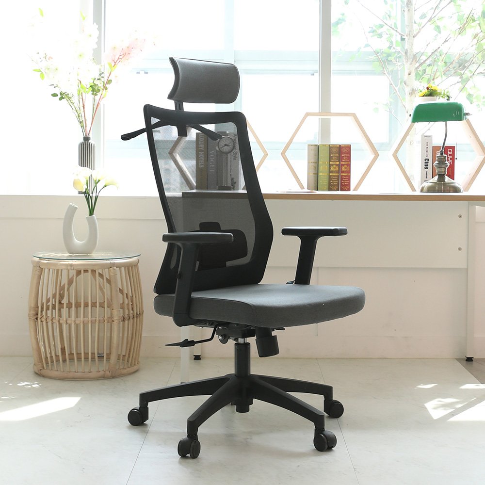 린백 LB31HB 블랙바디 헤드형 사무용 컴퓨터 책상의자 상세 이미지 1