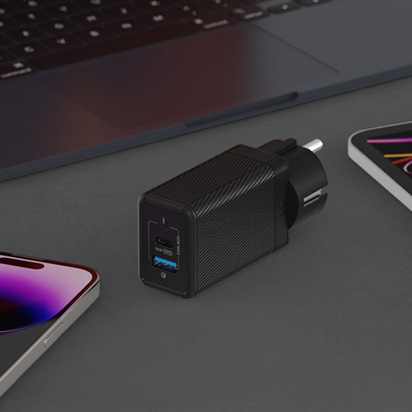 USB PD 65W PPS GaN 접지 듀얼 초고속 충전기 GC720 블랙 상세 이미지 2