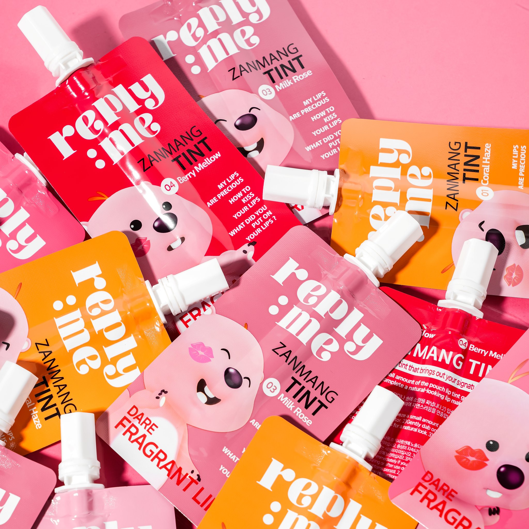 리플라이미 잔망루피 파우치 틴트 1개 (미니 립 5컬러) 캔디핑크, 1.5ml 상세 이미지 1