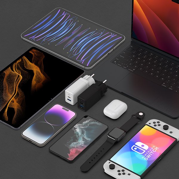 USB PD 65W PPS GaN 접지 듀얼 초고속 충전기 GC720 블랙 상세 이미지 1