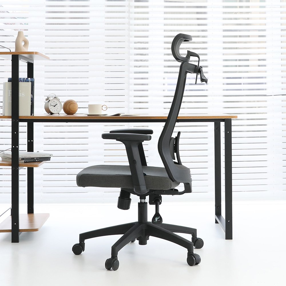 린백 LB31HB 블랙바디 헤드형 사무용 컴퓨터 책상의자 상세 이미지 1