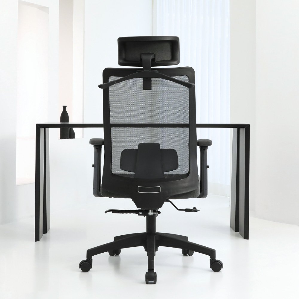 린백 LB31HB 블랙바디 헤드형 사무용 컴퓨터 책상의자 상세 이미지 2