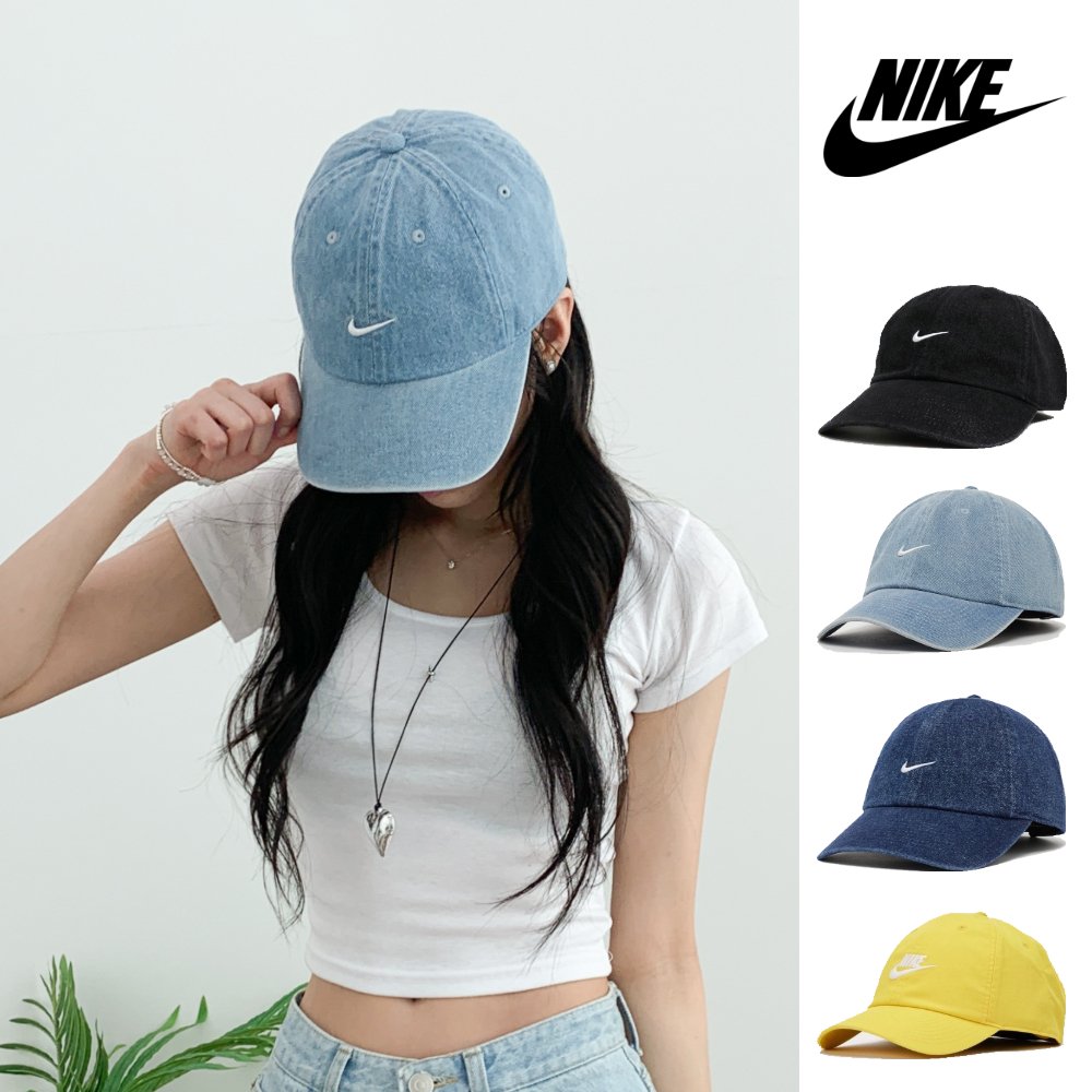 나이키 청모자 데님 러닝 볼캡 캡 모자 상세 이미지 1