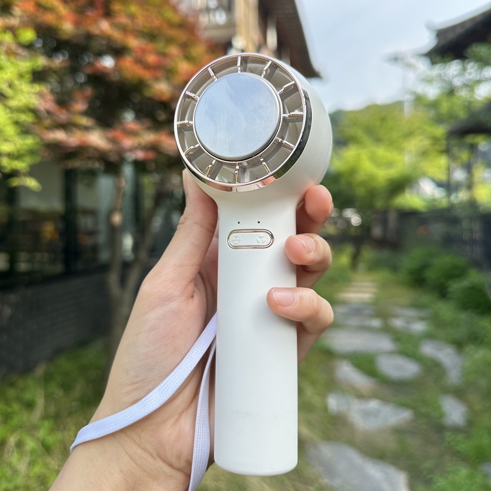 에디토 휴대용 냉각 선풍기 6엽팬 핸드 넥 파워 쿨링 손 에어컨 초경량 미니 손풍기 상세 이미지 2