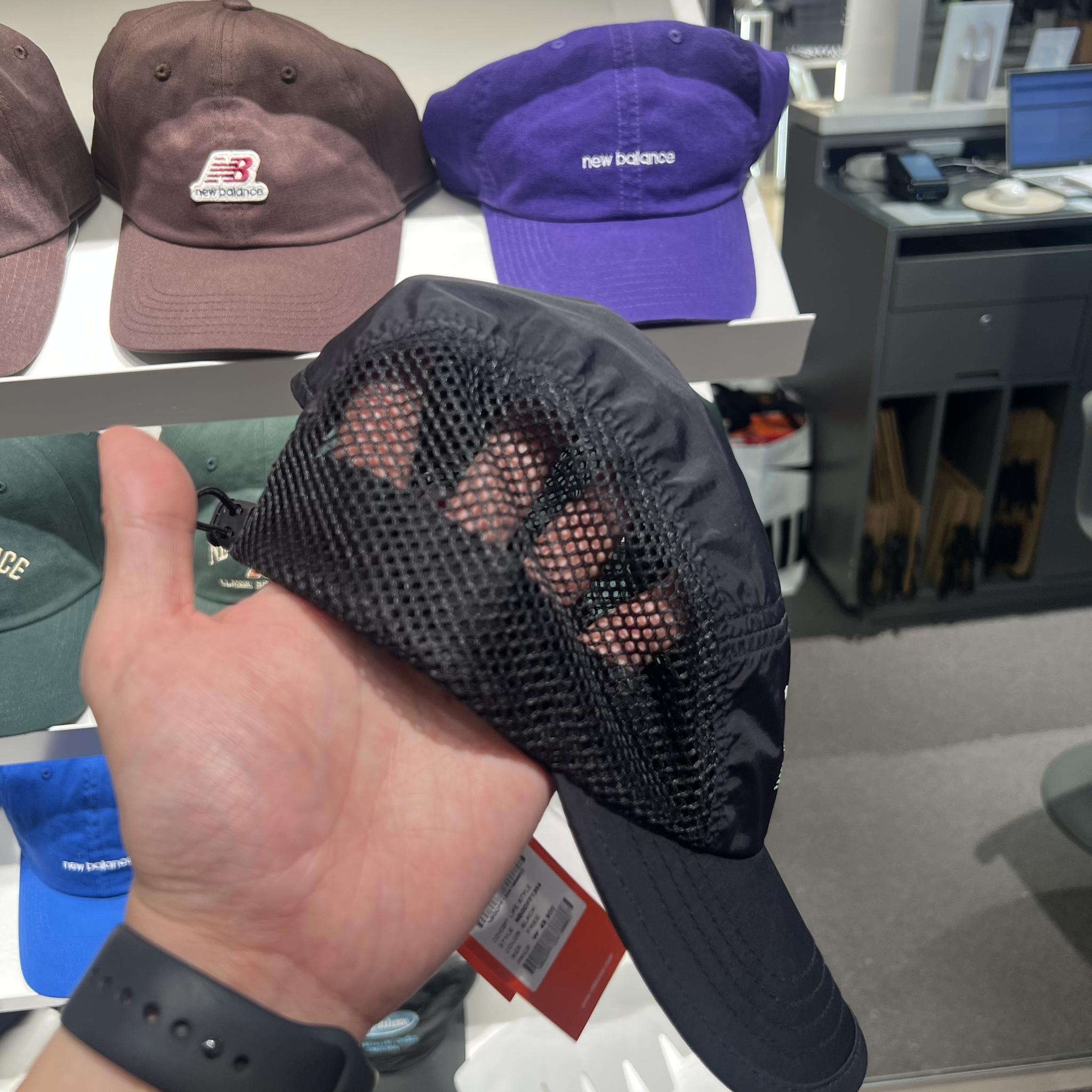 뉴발란스 러닝캡 메쉬 캠프 대두 볼캡 퍼포먼스 숏캡 런닝 여름 모자 상세 이미지 2