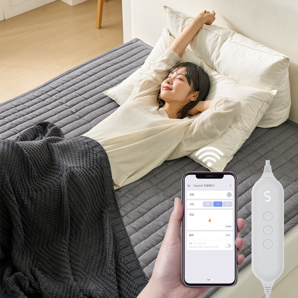 곰표한일 탄소매트 IOT 휴대폰개인맞춤 전자파없는 카본 전기매트 전기요 1인용 미니싱글 상세 이미지 1